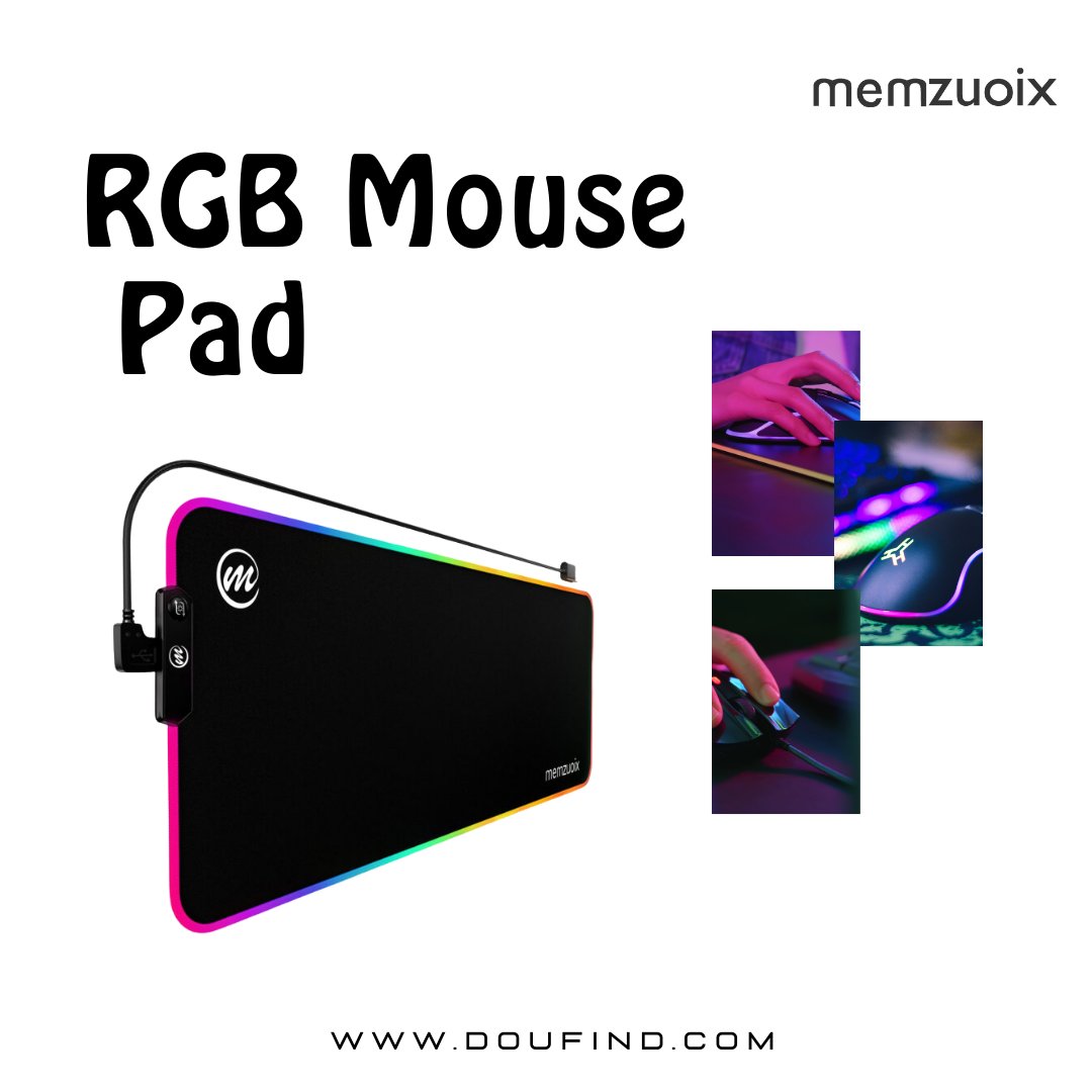 memzuoix's tweet image. Light up your desk with our RGB mouse pad! 🌈✨ Transform your workspace with vibrant colors and smooth control, perfect for gaming and productivity. 

#RGBVibes
#RGBMousePad
#GamingSetup
#RGBLighting