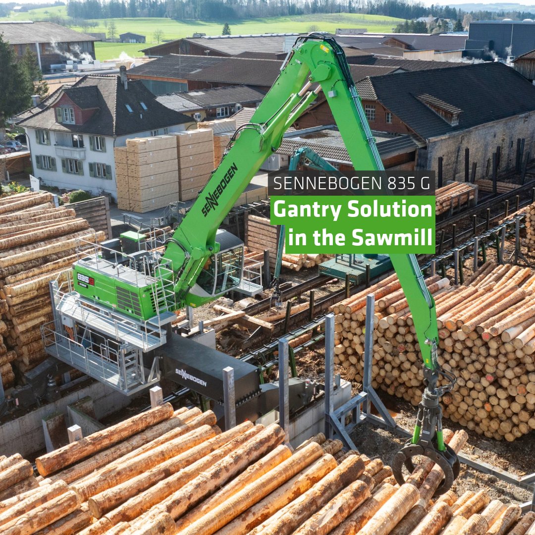 SENNEBOGEN_mk's tweet image. Electrically operated #SENNEBOGEN 835 G #materialhandler boosting efficiency at the #sawmill:
💪 This gantry solution is particularly advantageous in the confined space.

💡 Full jobsite report: 👉 bit.ly/4bytmNK

#sägewerk #umschlagbagger #kuhnschweiz #MOVEBIGTHINGS