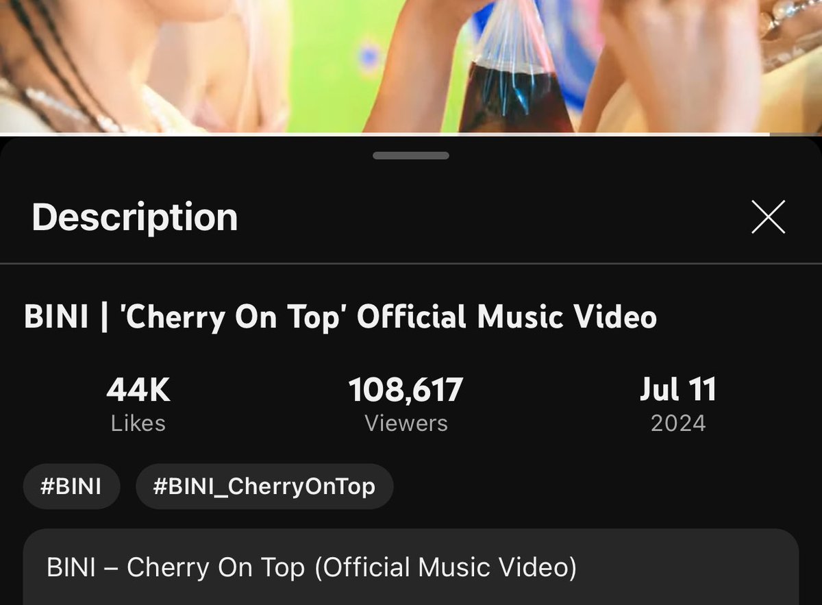 thinksley's tweet photo. 🚨 PROVING THE STRENGTH OF BLOOMs’ STREAMING POWER: The premiere of BINI’s latest single “Cherry On Top” was simultaneously watched by a whopping 108.6K+ live viewers.

🔗 https://t.co/433vj26J9O

CHERRY ON TOP D-DAY 

#BINI_CherryOnTop
#BINI @BINI_ph https://t.co/lXDqzykZKx