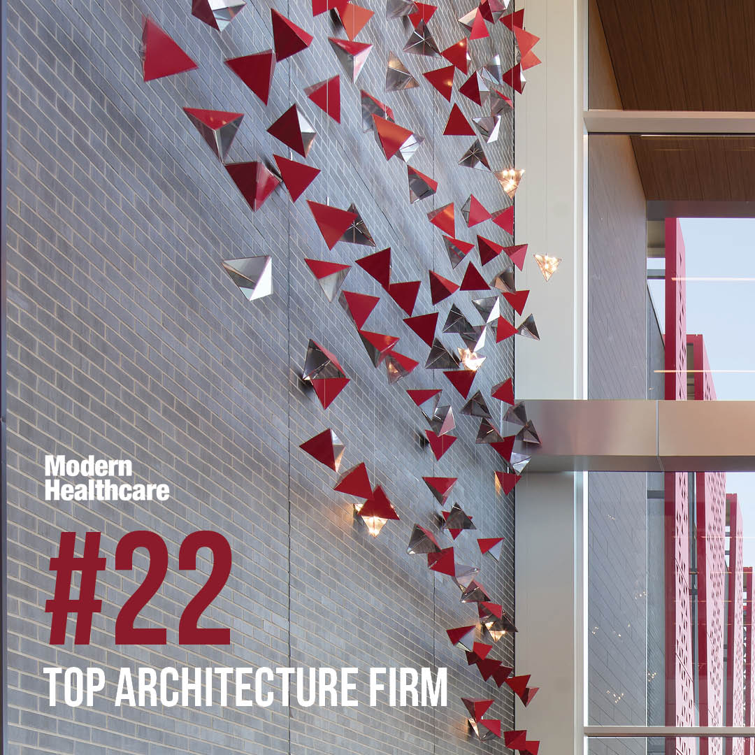 ArrayArch's tweet image. Array is thrilled to announce that we&apos;ve been ranked amongst the Top 25 Healthcare Design Firms by Modern Healthcare&apos;s in 2024! A huge thank you to our incredible team, clients, and partners who make this all possible.