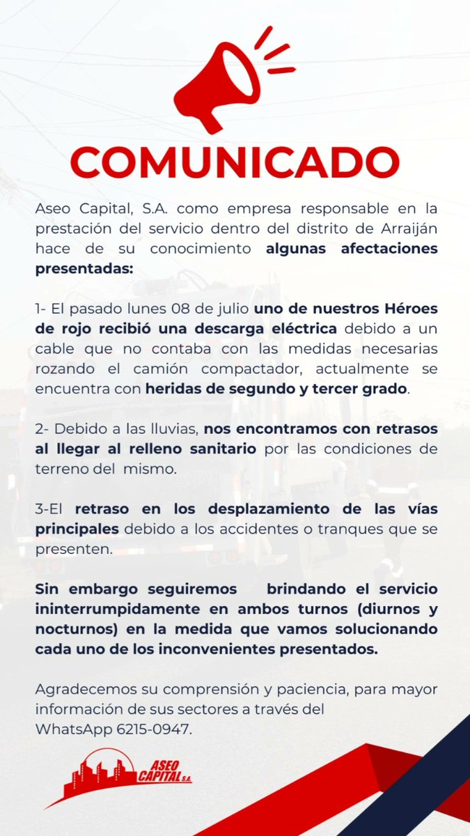 Aviso Importante