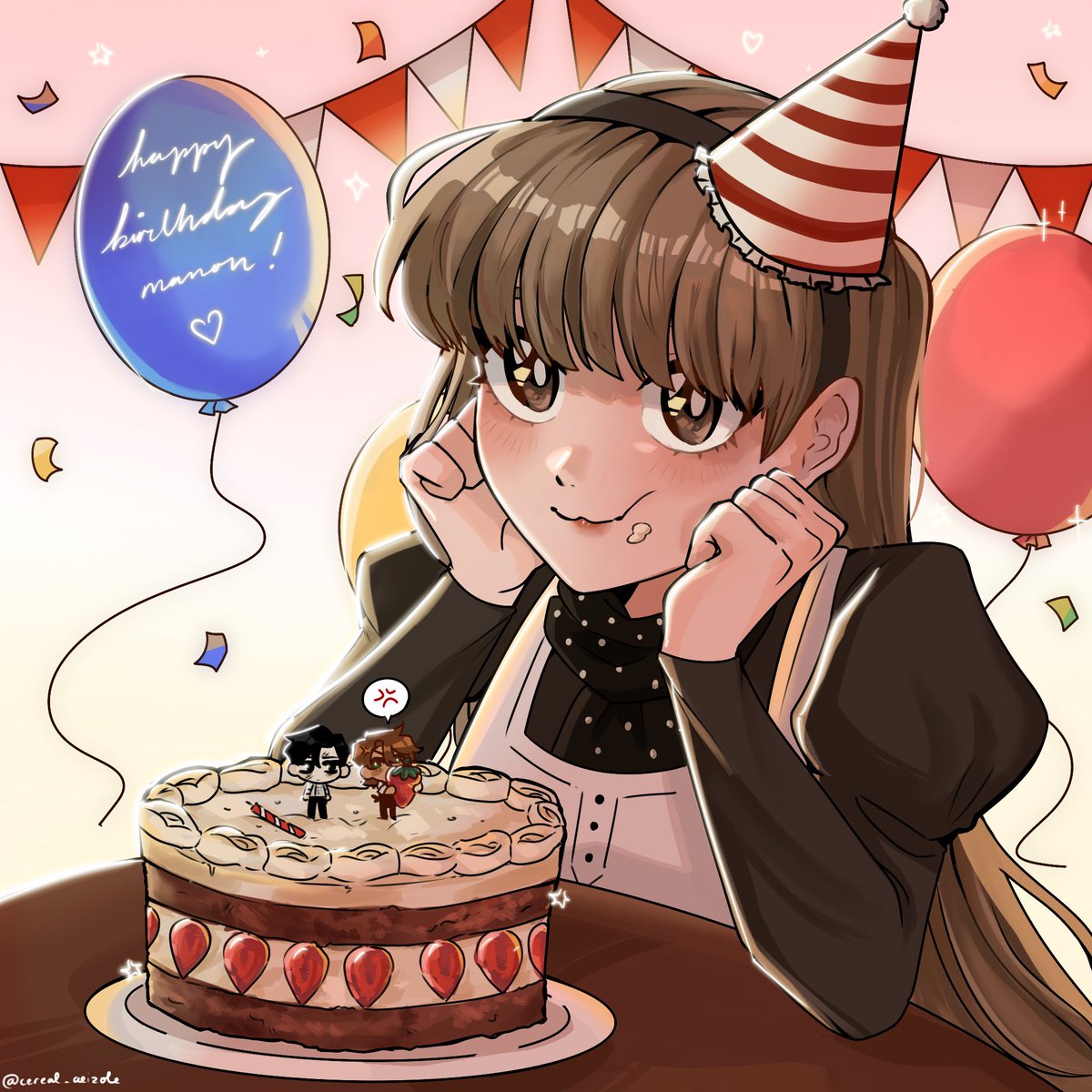happy birthday manon wahoo! 
rody got the strawberry…

#DeadPlateFanart #DeadPlate