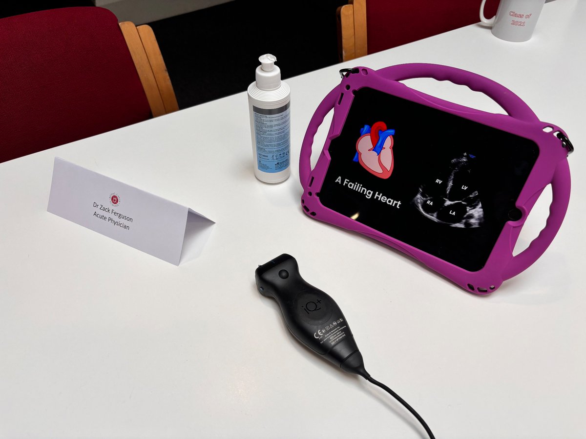 Lovely to be back at <a href="/TheRoyalLatin/">RLS</a> yesterday - great to talk to some brilliant, enthusiastic students about careers in Acute Medicine. Also great to show off <a href="/ButterflyNetInc/">Butterfly Network</a> probes and talk about how point of care ultrasound helps us put science into practice.