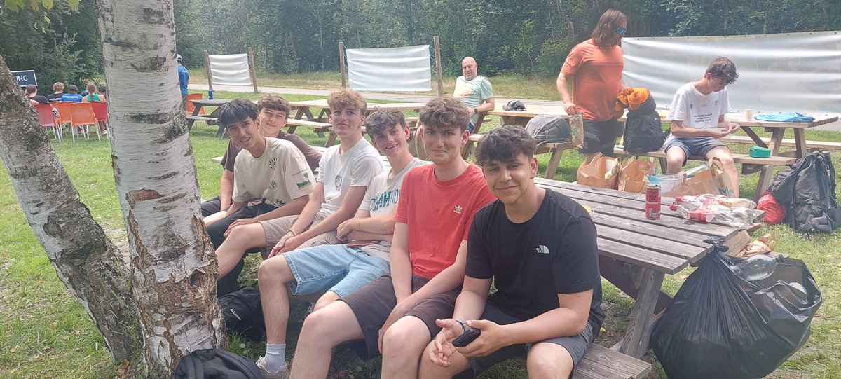 It's the final day of our amazing trip! We have had an adrenaline packed morning of white water rafting 15km through class 4 rapids, a  beautiful gorge and a 5m high cliff jump. Photos hopefully to follow, but here they are chilling after lunch