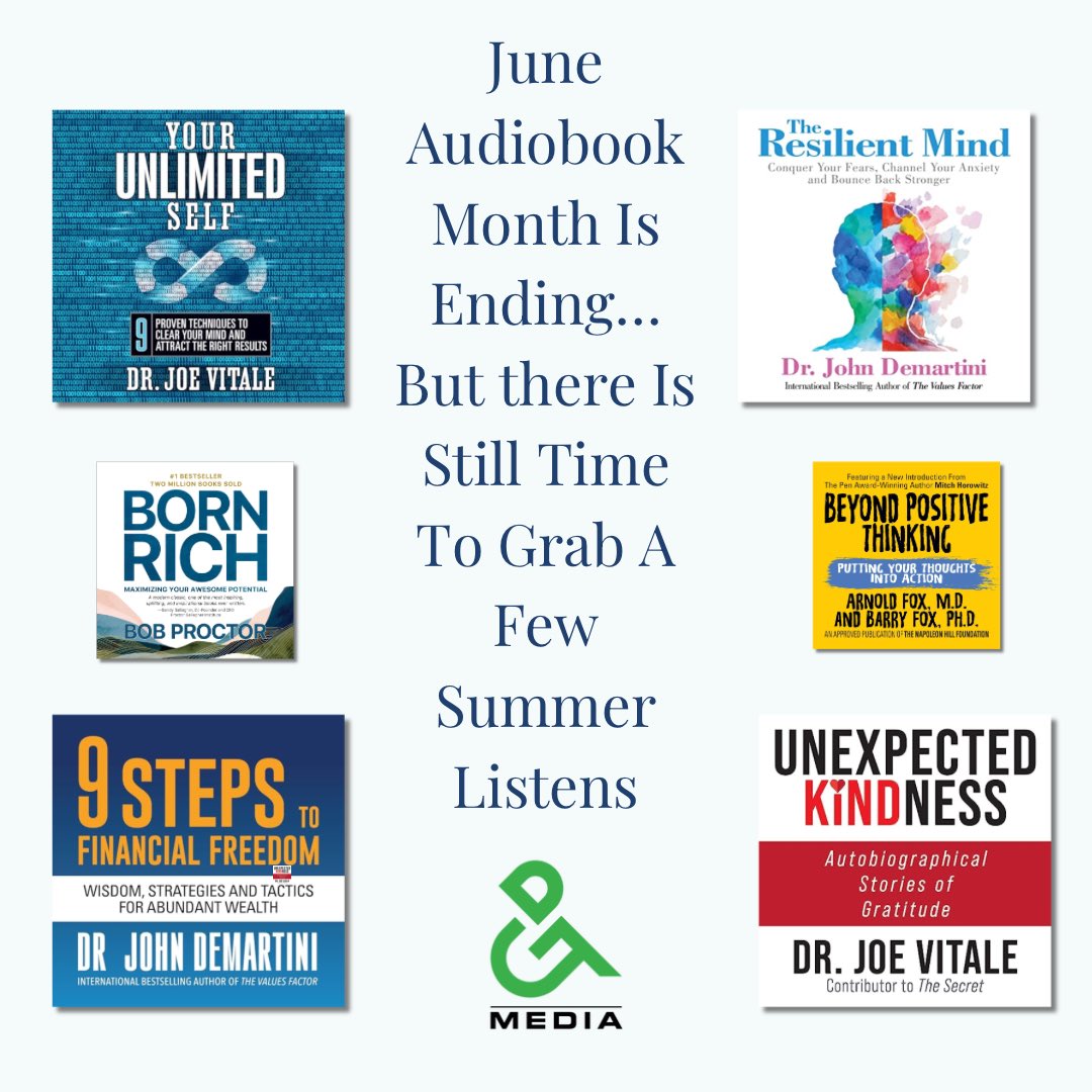 So many #audiobooks await you with <a href="/GandDMedia/">G & D Media</a> and <a href="/audible_com/">Audible</a> get your copies today. <a href="/mrfire/">Joe Vitale</a> <a href="/drjohndemartini/">Dr John Demartini</a>