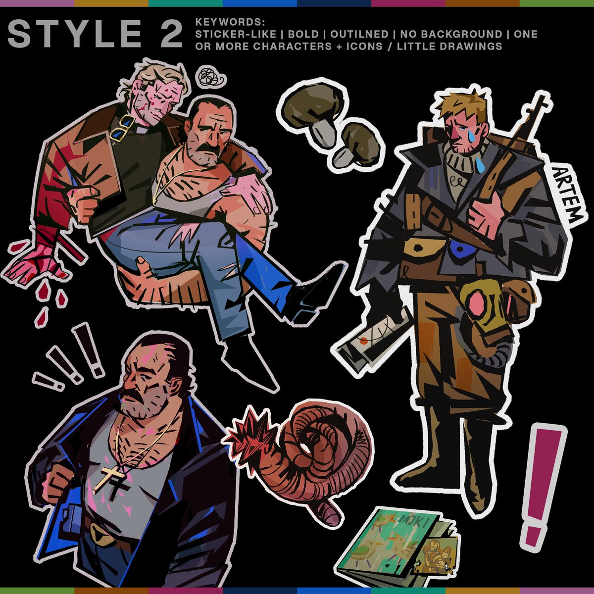 mostrovskaa's tweet photo. more examples of each style https://t.co/oABAGRCt9Q