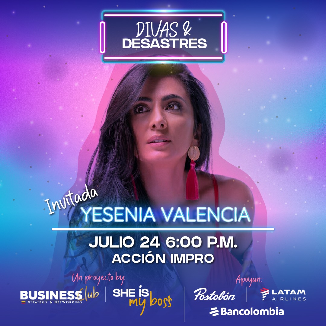 A todas mis amigas que están en Medellín, les cuento que voy a estar el próximo 24 de julio en el teatro Acción Impro, en una invitación que me hace <a href="/camilobetancurm/">Camilo Betancur M</a> y el equipo de @she_is_my_boss_ para participar en un nuevo episodio de @divasydesastres , un podcast....