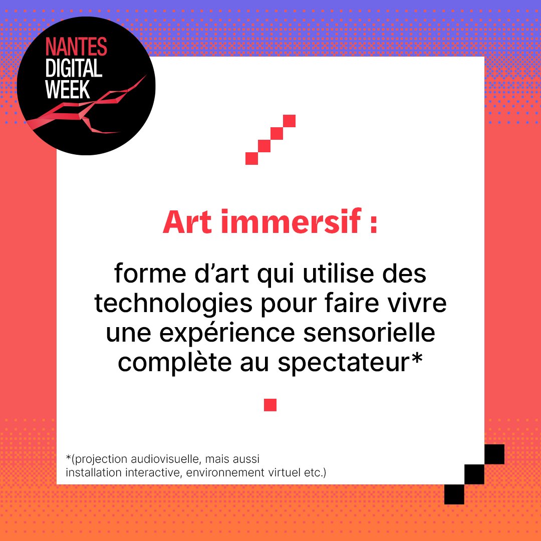 Nantes Digital Week (@nantesdigitalw) on Twitter photo Éveiller vos sens et votre créativité grâce à l’art immersif ! 🎨✨
Cette année, notre festival célèbre l’art immersif avec plusieurs événements captivants. On se retrouve là -bas ? 🚀
(Lien de notre article : nantesdigitalweek.com/eveiller-les-s…)
#Musique #ŒuvresNumériques #IAGénérative Éveiller vos sens et votre créativité grâce à l’art immersif ! 🎨✨
Cette année, notre festival célèbre l’art immersif avec plusieurs événements captivants. On se retrouve là -bas ? 🚀
(Lien de notre article : nantesdigitalweek.com/eveiller-les-s…)
#Musique #ŒuvresNumériques #IAGénérative