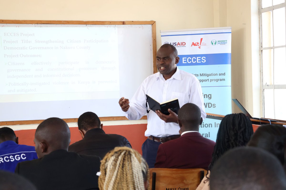 Midrifthurinet's tweet photo. Empowered youth voices strengthen democracy, thru' @tendasasa support under @USAIDKenya #ECCES program, we partnered with @MountKenyaUni @egertonunikenya, @DiscoverJKUAT, @RVIBSrvalley, @Kmtc_official & @SPUKenya to capacity develop student leaders on holding leaders accountable https://t.co/2b0XlusCCh
