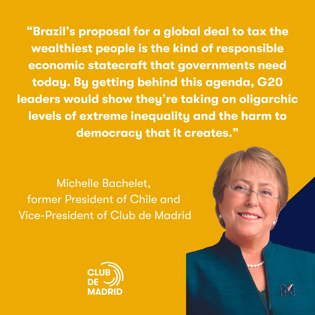 newsfromoxfam's tweet image. Former heads of state and government call on @POTUS  and fellow #G20 leaders to back global deal to #tax the ultra-rich.

“Rare is a proposal that asks us [...] to rally in unity —and that we recognize as politically possible. This, clearly, is one.”

➡️ oxf.am/OpenLetterG20
