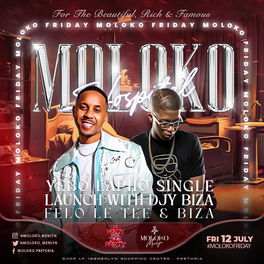 Hope_Leola's tweet photo. Some of y’all are probably sick 🤧worry not we have the best medicine for y’all this friday😊 it’s Moloko Hospital 🏥🩺💊 @Moloko_Menlyn APBTP starts at 10pm. 
Rich 4ever Saturday brings you the best in the game🔥💯, let’s rock 🔥❤️💯 #faceofmoloko #apbtp #MolokoFridays https://t.co/ALOP01BfTd