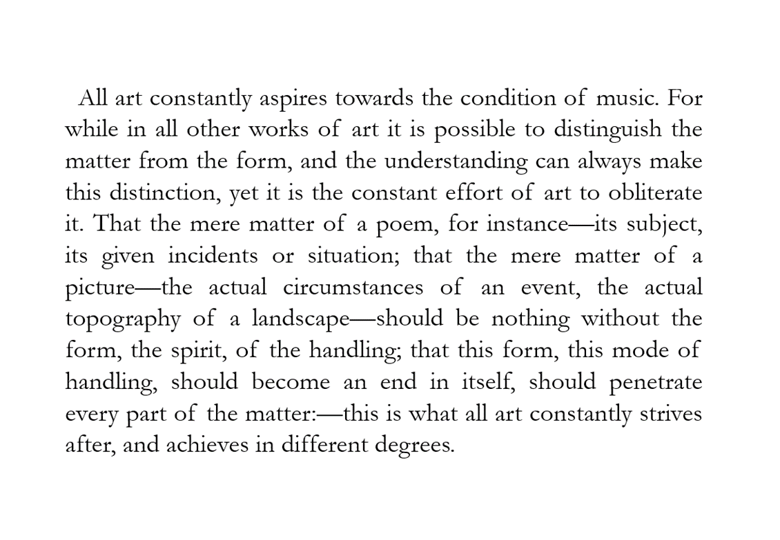 culturaltutor's tweet photo. Why did Whistler call them nocturnes?

Well, it was the critic and fellow Aestheticist Walter Pater who first and famously said "all art aspires to the condition music".

What Pater said in 1869 applies perfectly to Whistler's art: https://t.co/6tYtq1iS7i
