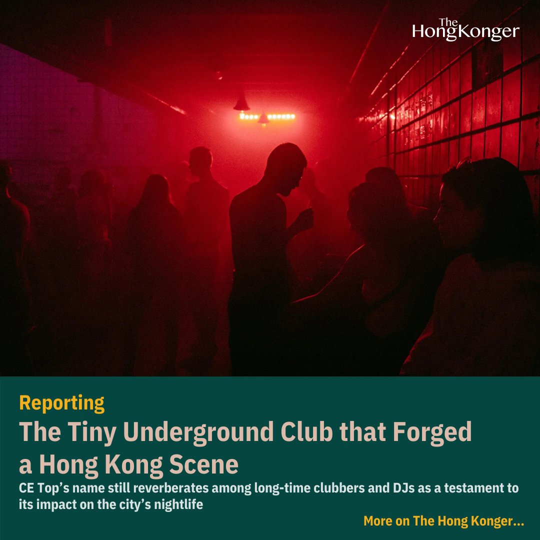 HongKongerWorld's tweet photo. Feature | The Tiny Underground Club that Forged a Hong Kong Scene
by Mark McCord
📖 Read more: https://t.co/byoUaUaC1P
#CETop #HongKongNightlife #ClubScene #90sNightlife #HongKongClubs #UndergroundMusic #HongKongHistory #ClubCulture #RaveScene #DJLife #Clockenflap #DanceMusic https://t.co/oOLcfvQtBp