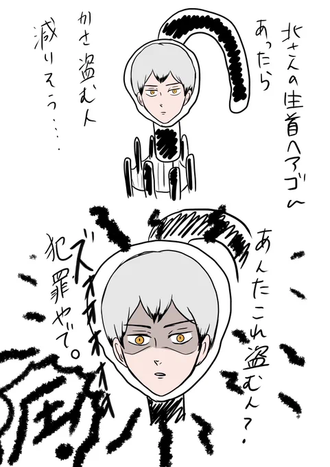 北さんの生首ヘアゴムがあったらの話 