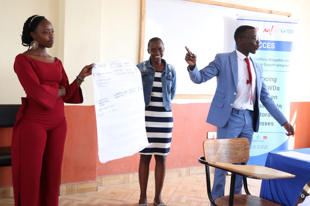 Midrifthurinet's tweet photo. The students from Nakuru campuses had their capacity to write Access to Information applications, petitions and memorandums to the relevant authorities and institutions strengthened. They identified issues & developed action plans to act on #ECCES https://t.co/81vezm1eg8