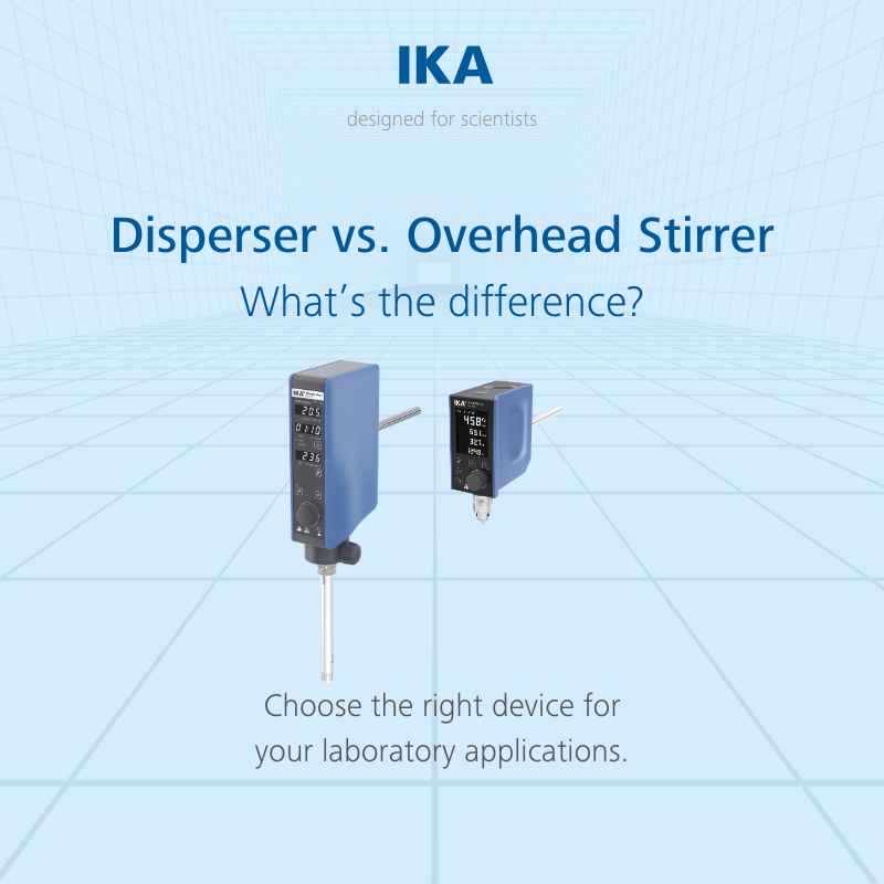 IKAworldwide's tweet photo. Choosing between a 𝗱𝗶𝘀𝗽𝗲𝗿𝘀𝗲𝗿 and an 𝗼𝘃𝗲𝗿𝗵𝗲𝗮𝗱 𝘀𝘁𝗶𝗿𝗿𝗲𝗿 is essential for the success of your processes. Not sure what the difference is? We got you covered.
#disperser #overheadstirrer #IKA #chemistry #chooseIKA #lookattheblue #designedforscientists https://t.co/pJSNrIkZZ7