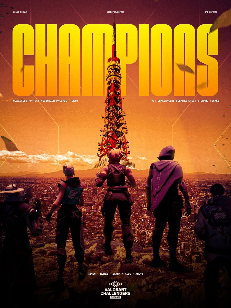 VCL OCEANIA CHAMPIONS 🏆

Tokyo next 🛫🇯🇵