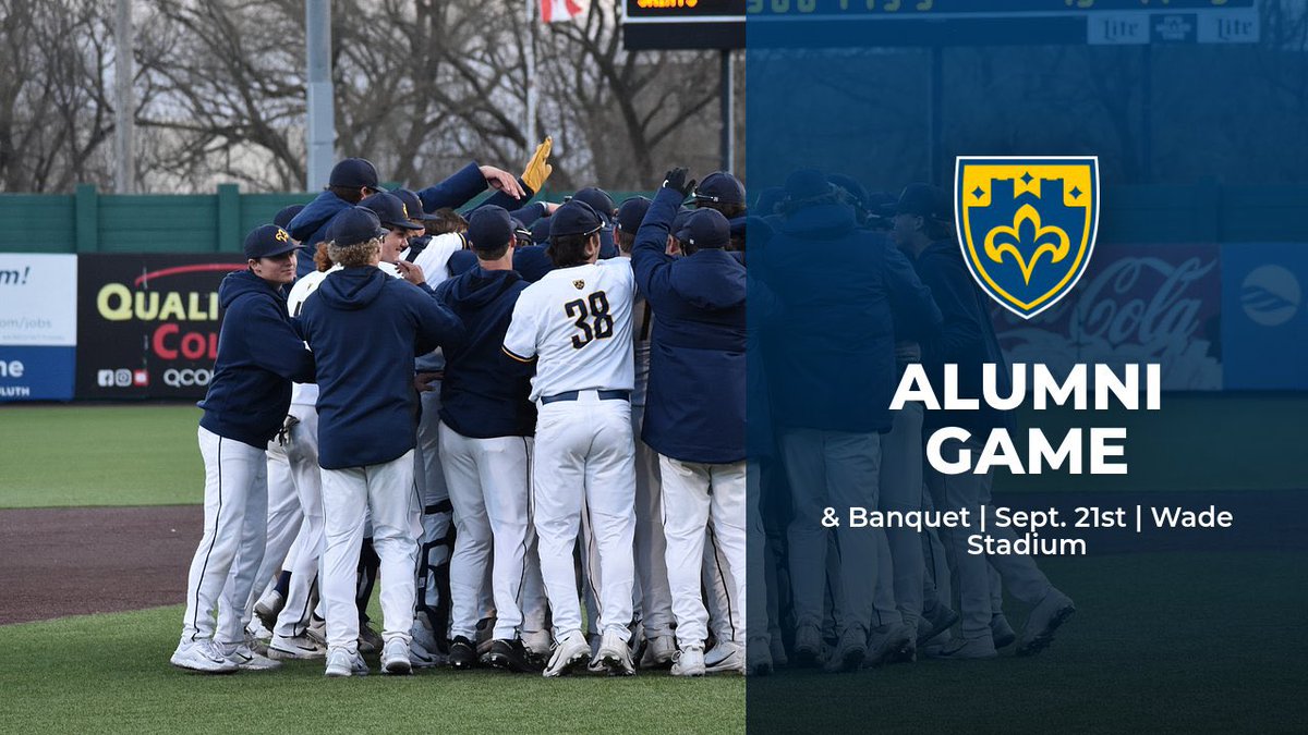 cssbaseball's tweet photo. Mark your calendar 🗓️ 

Alumni Game 
🗓️: Sat. September 21st
📍: Wade Stadium

HOF Banquet to follow:
📍: CSS Campus
🥂: Ceremony and Banquet 

Look forward to having lots of alumni out to celebrate! https://t.co/YStOyxo49V