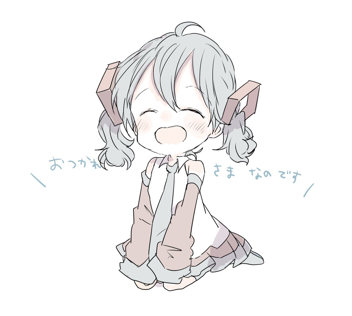 初音ミク 「今日も一日」|sakiのイラスト