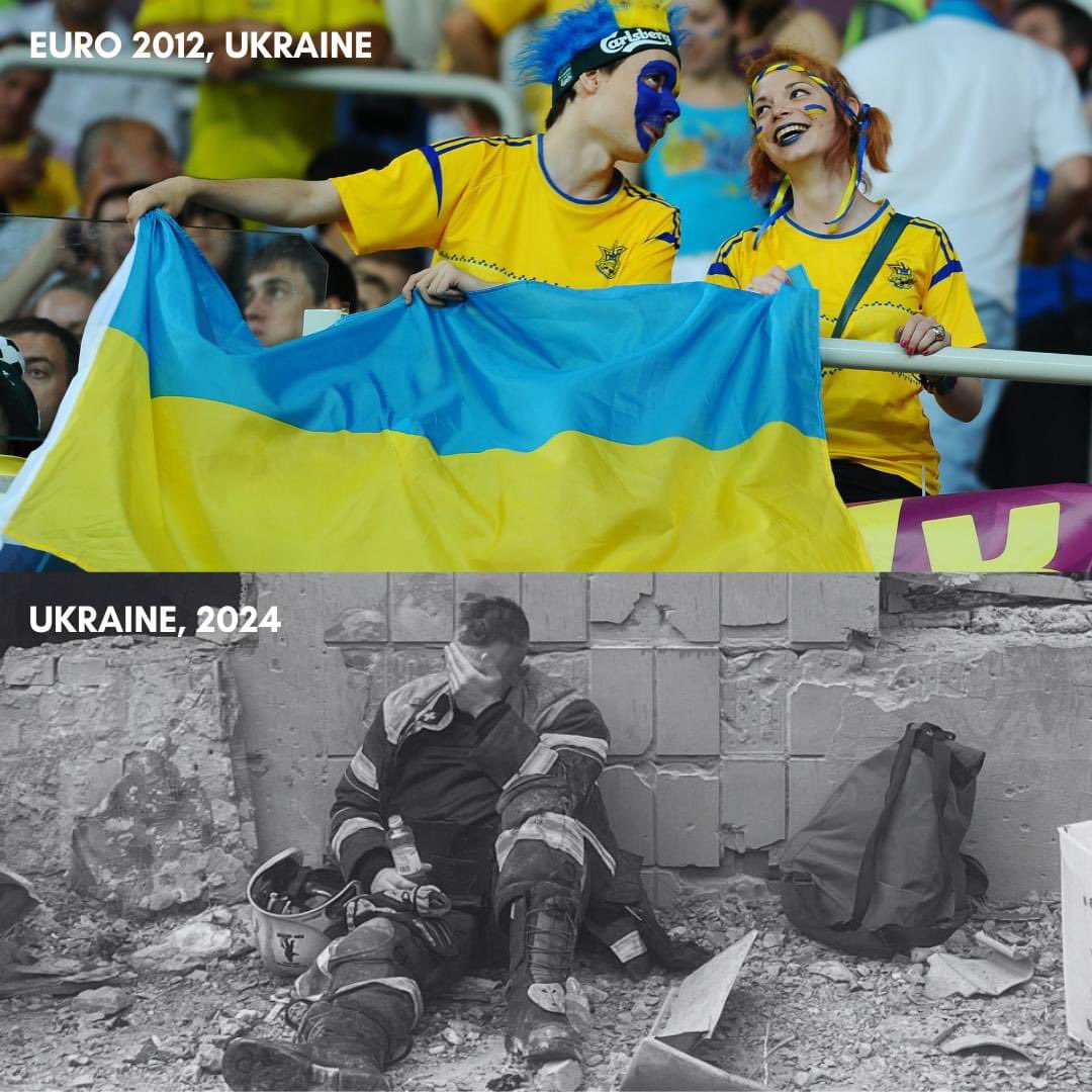 souristwitte's tweet photo. Ukraine 2012 v 2024
#RememberUkraine #EURo2024 https://t.co/MTrwHkujrM