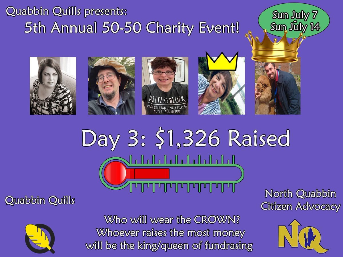 QuabbinQuills's tweet photo. Half way thru and we’ve exceeded last year’s total! Keep supporting! Thanks!

https://t.co/6UqlC25IR0?… #charity #fundraiser https://t.co/StItEbWnHJ