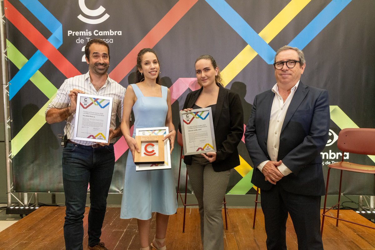 CambraTerrassa's tweet photo. @TalamasJRamon #PremisCambra 🏆 El Premi Cambra 2024 a la ‘Millor Iniciativa Emprenedora’ és per @ClarityStethos.
 
Enhorabona als dos finalistes: POLARIMETRICS,SL i TRIQUEL IA WELLNESS👏🏽👏🏽

Premi patrocinat per MASACHS NAUS INDUSTRIALS, SL. https://t.co/8XOdAxjL75