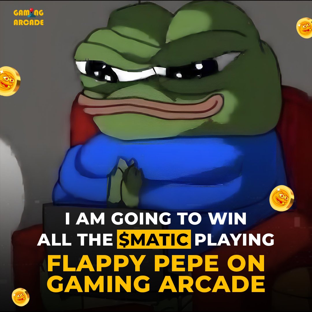 Pepe plays, MATIC pays. 🐸💰  

🎮 Hop in and win big! Play our free daily tournaments for 50 MATIC rewards! 🏆 

🔗 gamingarcade.io/tournament?utm… 

#DailyTournaments #GamingArcade #PlayToEarn #GameFi #Web3Gaming