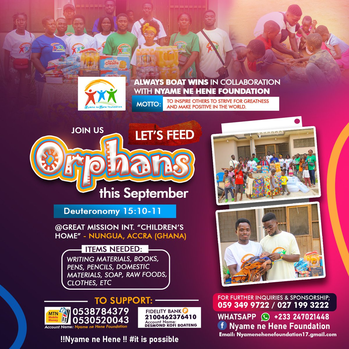 watutu_boat's tweet photo. Join us in spreading kindness,share this post  to support feeding  the needy and making  a difference, your generosity can bring  smile to those in need #spread love#it is possible https://t.co/wFbJEyrh4e