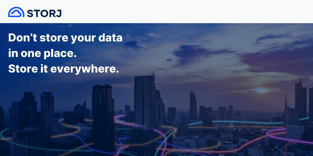 storj's tweet image. When you switch to a 🌎 globally distributed network, you benefit from
✔️greater security
✔️increased durability
✔️lower costs
✔️higher performance
✔️reduced carbon impact
Get started: hubs.li/Q02G7X3B0
#CloudStorage #IntelligentStorage #DataManagement #distributedcloud