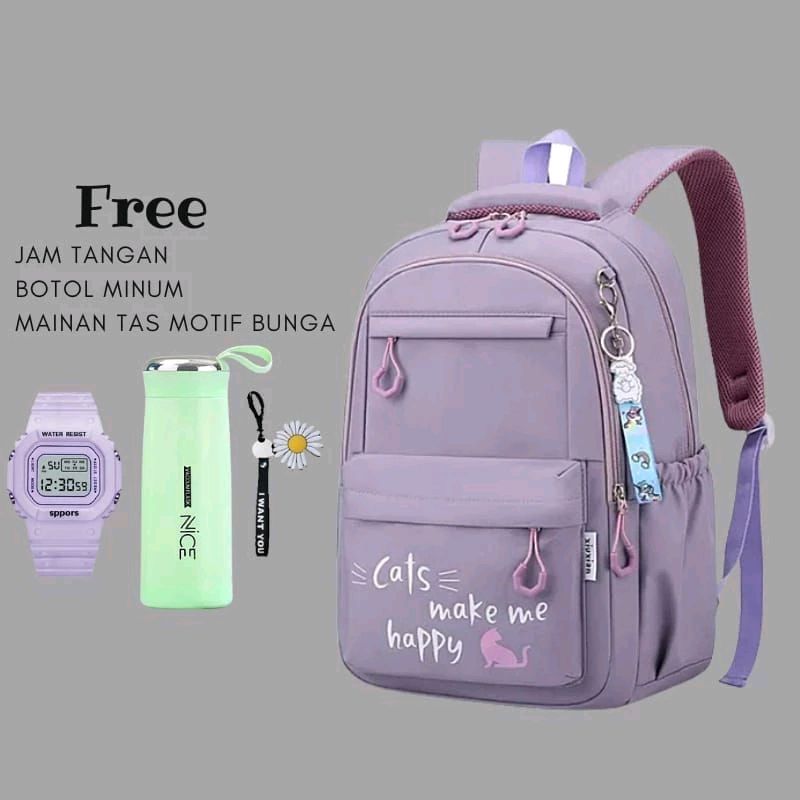 Cek Tas Ransel anak Sekolah SD SMP 3 IN1 Motif CATS Free Jam Tangan Dan Botol Minum dengan harga Rp65.000. Dapatkan di Shopee sekarang! s.shopee.co.id/2fqgjVfw6a?sha…