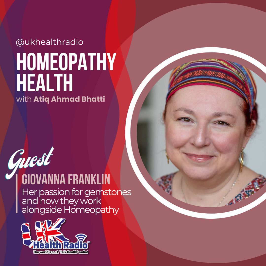 UK Health Radio™ (@ukhealthradio) on Twitter photo ‘Homeopathy Health’ hosted by <a href="/AtiqAhmdBhatti/">Atiq Ahmad Bhatti</a> <a href="/LikeTreatsLike/">Like Treats Like</a> on <a href="/ukhealthradio/">UK Health Radio™</a> welcomes Giovanna Franklin to the show to share her passion for gemstones and how they work alongside #Homeopathy.
👉🏼 🎧 bit.ly/3LhzoI3 #wellbeingpodcast ‘Homeopathy Health’ hosted by <a href="/AtiqAhmdBhatti/">Atiq Ahmad Bhatti</a> <a href="/LikeTreatsLike/">Like Treats Like</a> on <a href="/ukhealthradio/">UK Health Radio™</a> welcomes Giovanna Franklin to the show to share her passion for gemstones and how they work alongside #Homeopathy.
👉🏼 🎧 bit.ly/3LhzoI3 #wellbeingpodcast