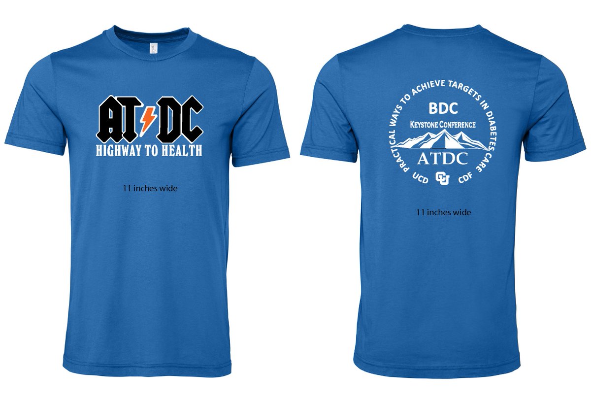 ATDCconference's tweet photo. Don't miss out on grabbing your official #ATDCconference t-shirt at the booth next to the registration area! Available for just $20, these shirts are a perfect souvenir to remember your time here in Keystone, Colorado. 👕✨ 

#ATDC2024 #DiabetesCare #KeystoneColorado https://t.co/F60OiLoBfA
