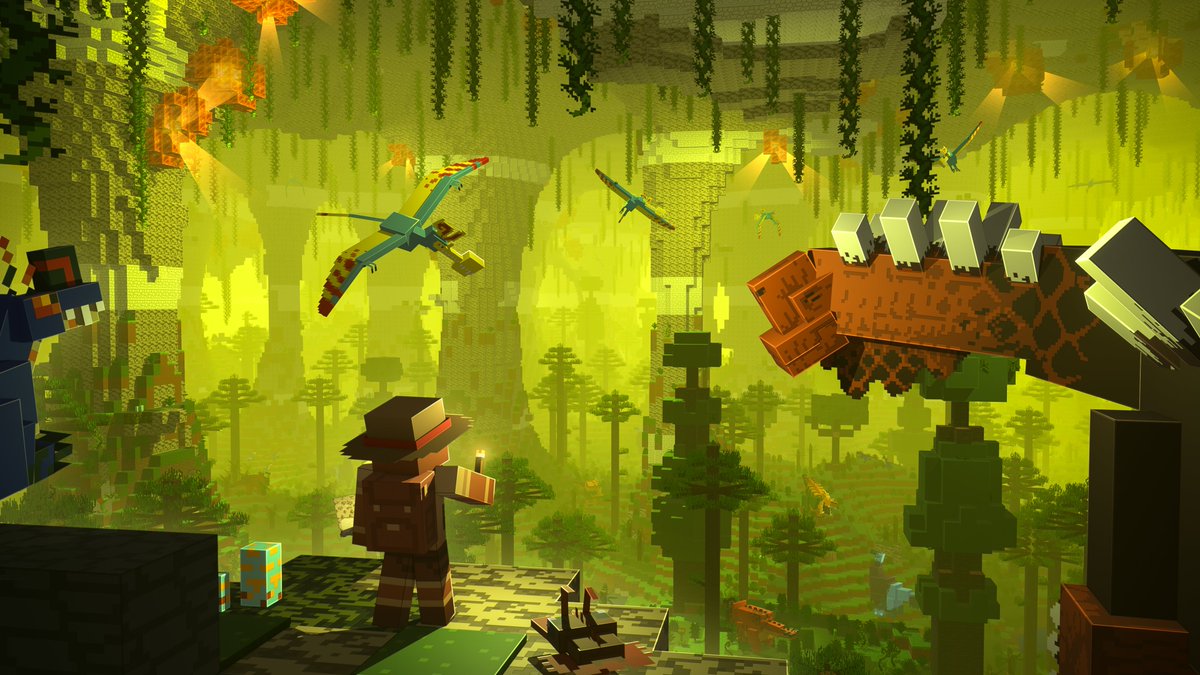 Gousisme's tweet image. Primordial Cave from Alex's Caves mod
#Minecraft #art #render