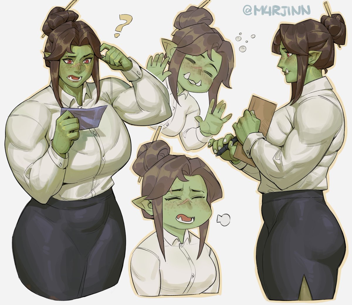 Maybe she's not cut out for office work.