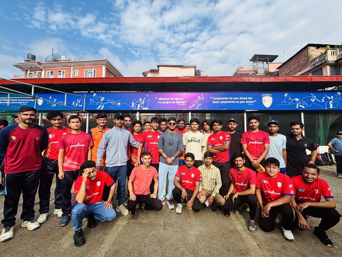 A huge thanks to <a href="/Sandeep25/">Sandeep Lamichhane</a> for taking the time to visit the Pulsar Cricket Excellence Center and providing our aspiring cricketers with priceless insights.

#TurningDreamsIntoReality | #NepalCricket | #PulsarNepal | #KumariBank | #Jimbuthakali | #MagicNepal | #NLIC | #maximax |