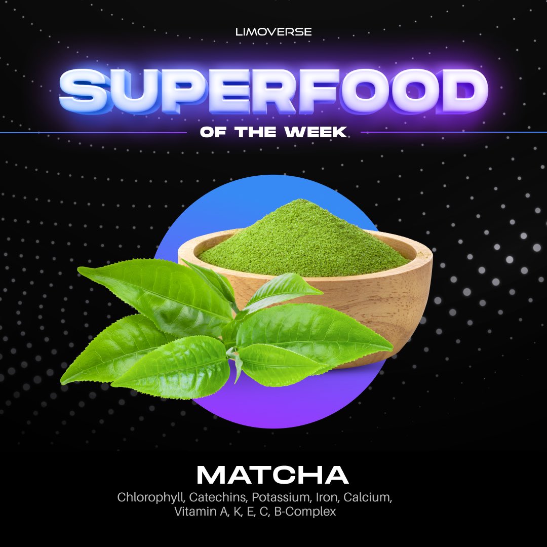 limoverseglobal's tweet photo. First found in Japan, matcha is packed with vitamins, minerals (Ca, Fe, K, Mg, Zn, P), and amino acids, making it a superfood like no other.🌱

Boost your immunity, focus, bone #health, and enjoy its antioxidants in one cup!

Add matcha to your routine and feel the difference.💚 https://t.co/Cw6WHi6Etn