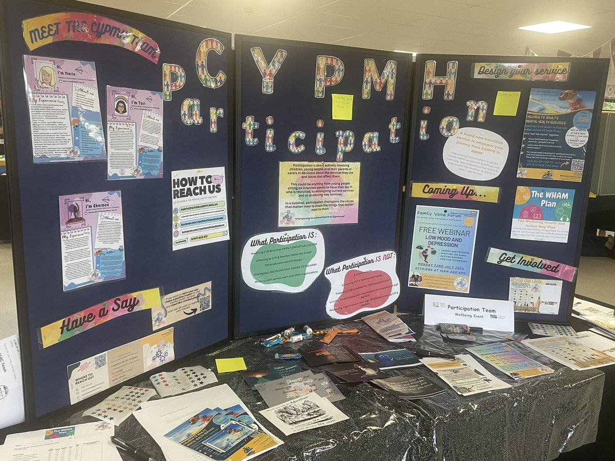 MHparticipation's tweet photo. The team are live at Tamworth Enterprise College wellbeing day. Great day for connecting, sharing information and getting feedback from young people - on our own board and service! #cypparticipation #participationteam #childrenandfamilies #mpftnhs @mpftinvolve @MHparticipation https://t.co/l0YGP8enKY