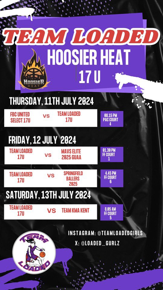 Loaded_Gurlz's tweet photo. Team Loaded 17u Schedule!! College Coaches come check us out!! #LadyLoaded @InsiderExposure @PGHVirginia https://t.co/cBp2EtWTar