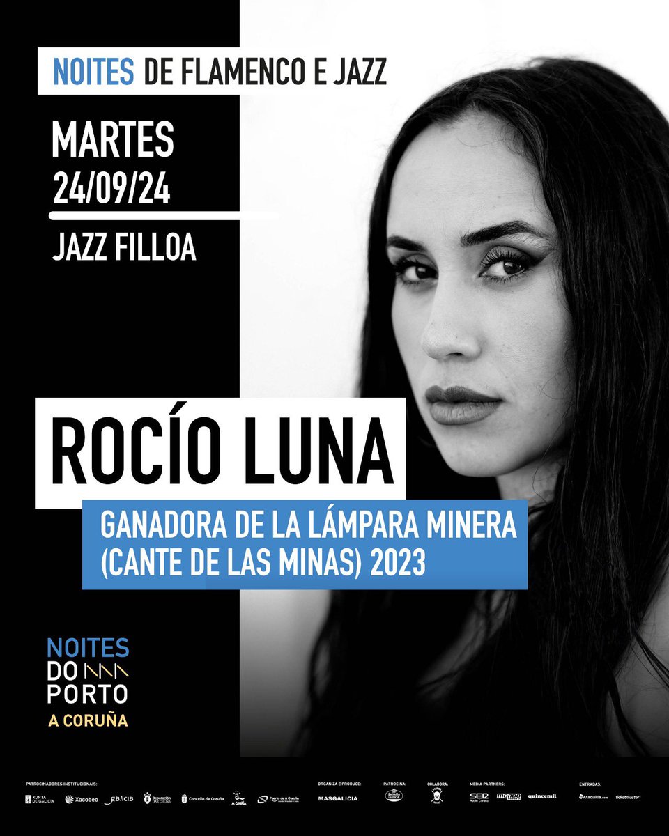 gal_concierto's tweet image. El flamenco llega al festival @noitesdoporto con la presencia de la joven promesa #RocíoLuna el 24 de septiembre en el #jazzfilloa info:galiciaenconcierto.com/destacado/noit…