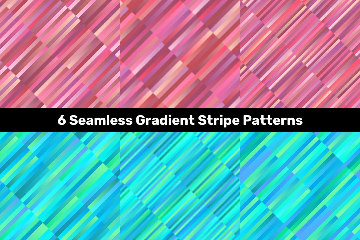 DavidZydd's tweet photo. 6 Seamless Gradient Stripe Patterns https://t.co/qKtPbEWxKv  #DavidZydd #VectorImages #colorbackdrop #CheapVectorPatterns #geometric #PremiumBackgrounds #repeating #zydd #GeometricPatterns #DavidZydd #backgroundpattern https://t.co/POG35uAPzm