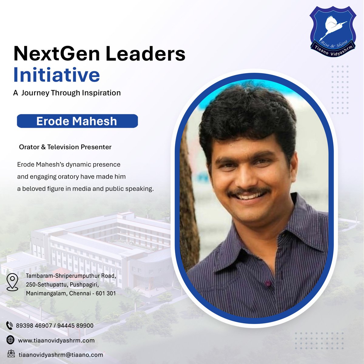 vidyashrm's tweet image. At Tiaano Vidyashrm, we believe in the power of inspiration and leadership. Our NextGen Leaders Initiative reflects on the incredible journey #Leadership #Inspiration #NextGenLeaders #TiaanoVidyashrm #EducationExcellence #FutureLeaders #EthicalGovernance #InnovativeEducation