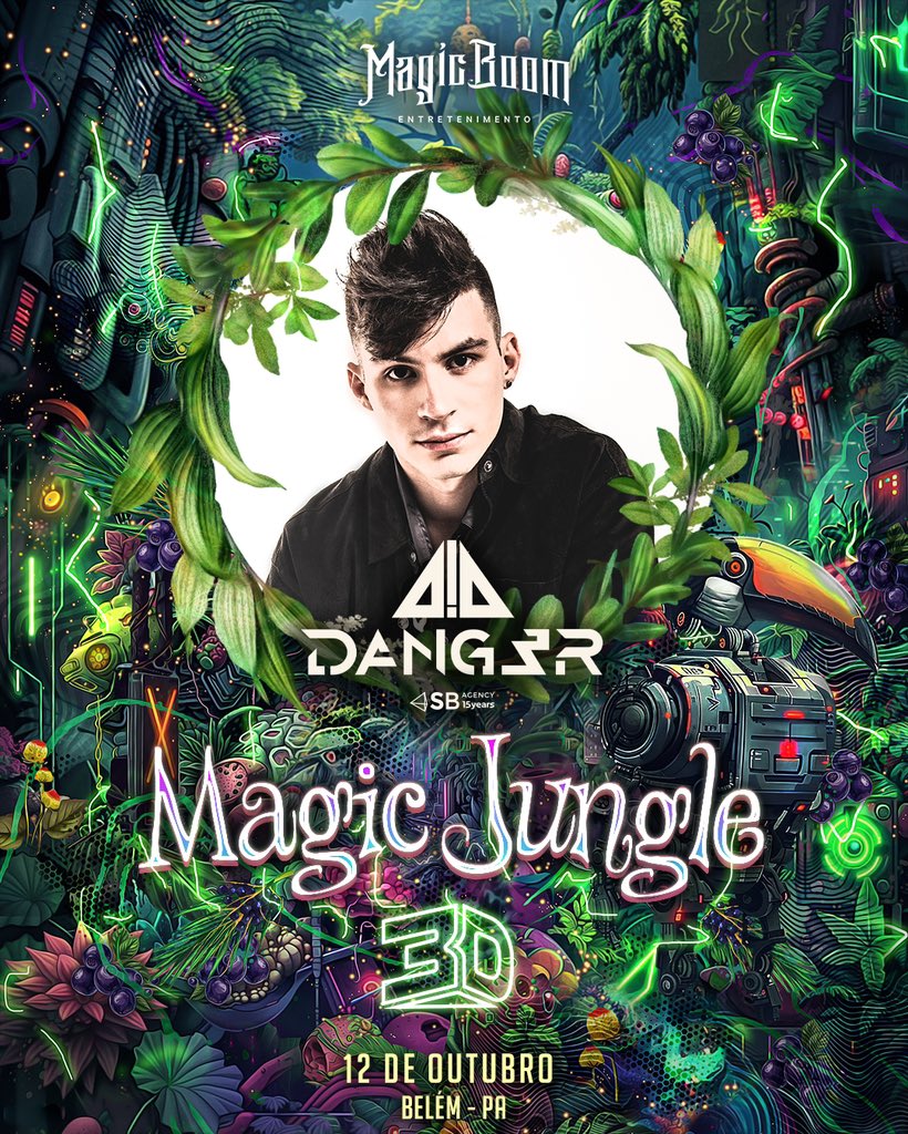 MagicBoomBel's tweet photo. 🍃 Magic Jungle 3D🦜

⚠️ PERIGO NA PISTA! ⚠️ 

DJ e apaixonado pelo psytrance desde os 15 anos, Gustavo Servija consolidou-se como um principais nomes da nova geração nacional.🇧🇷 

#dang3r https://t.co/rO7lQgteOr