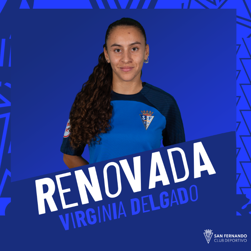 SFCDFemenino's tweet photo. 🆕 ¡𝗩𝗶𝗿𝗴𝗶𝗻𝗶𝗮 𝗗𝗲𝗹𝗴𝗮𝗱𝗼, nueva renovación en el #SFCDFemenino!

🚀 La lateral diestra seguirá un año más en la disciplina azulina. 

🦁 ¡Suerte, Vir!