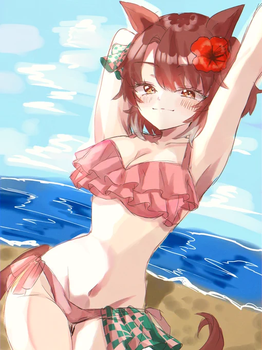 水着ダンツフレーム#ウマ娘#ダンツフレーム 