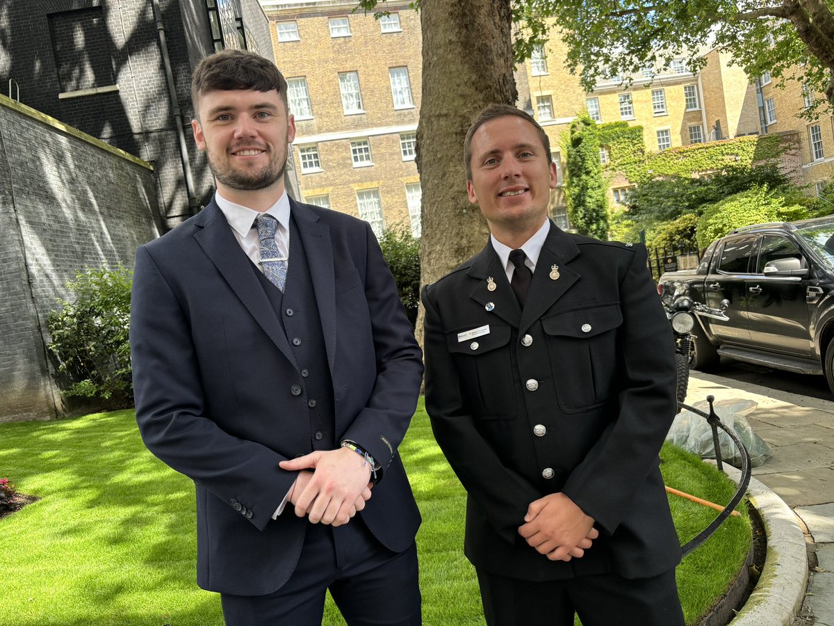 PoliceMutual's tweet photo. Absolute pleasure to attend Downing Street today supporting and sponsoring the National #PoliceBravery Awards with the Police Federation of England and Wales https://t.co/o1JOApr1gK
