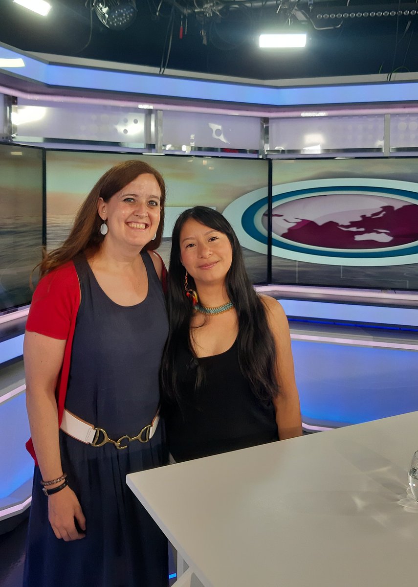 Lucy Urvina <a href="/LuUrvina/">Lu Urvina</a> de <a href="/repam_amazonia/">REPAM</a> <a href="/EcuadorRepam/">Repam Ecuador</a> e <a href="/iglesiaymineria/">Iglesias y Minería</a>,  ha participado en el II Campamento Sostenible para #JóvenesManosUnidas  <a href="/ManosUnidasONGD/">Manos Unidas ONGD</a> y hoy ha dado su testimonio sobre #minería y #extractivismo en la #Amazonia y los #mecheros #Ecuador en📺 <a href="/TRECE_es/">TRECE</a>