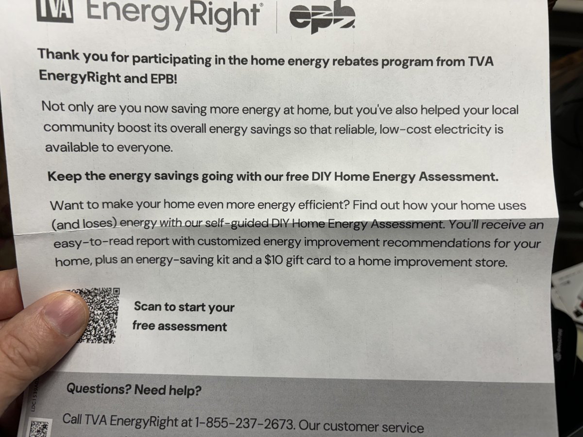 TVA_ScottF's tweet photo. June was scorching! Shoutout to @TVANews for hitting the 6th highest electricity demand ever – 15,246 gigawatt-hours! Save money on power bill. Get a $50 rebate on HVAC tune-up. Got my rebate fast. https://t.co/UDYgbgYYqt https://t.co/fw3ORQMi9h
