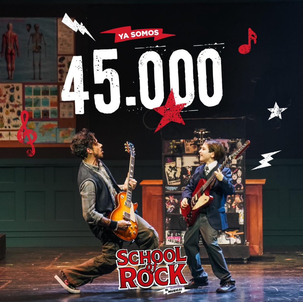 📣 “SCHOOL OF ROCK” resuelve satisfacer su demanda, a solo tres semanas de su estreno!

A partir del sábado DOS FUNCIONES TODOS los DÍAS los SIETE DÍAS de la SEMANA a las 15 y 19 hs. hasta su DESPEDIDA IMPRORROGABLE el domingo 28 de julio.