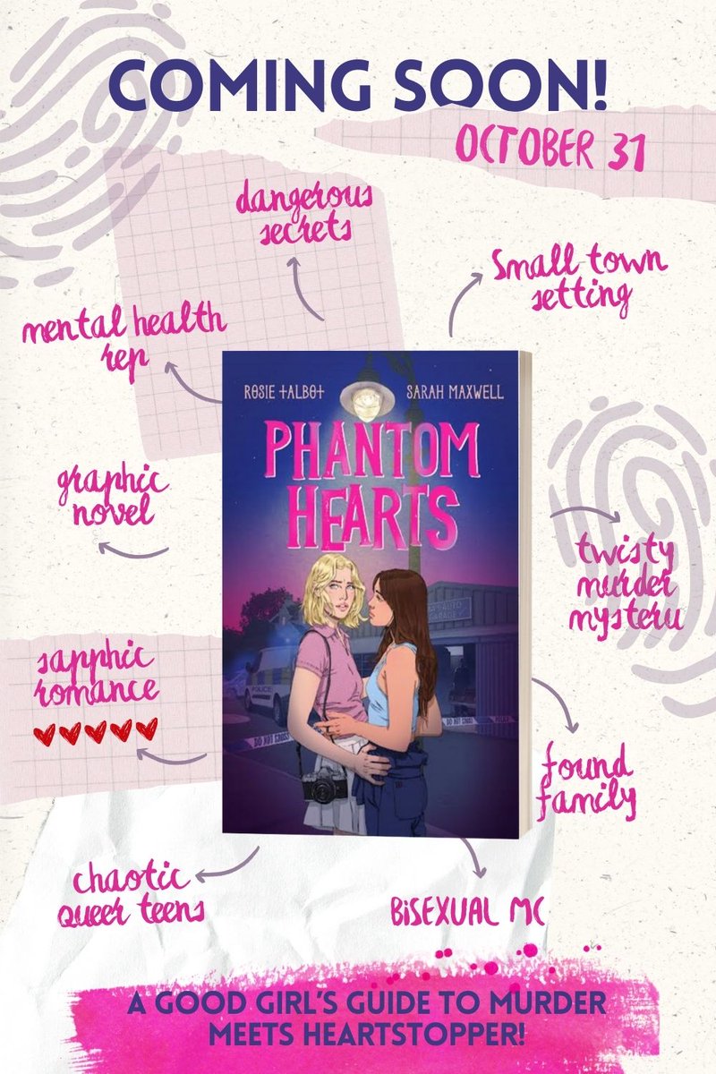 PSA 📣 it's time to get hyped - who wants to read a sampler of <a href="/merrowchild/">Rosie Talbot: WE THREE WITCHES out now!</a> + <a href="/sarahmaxwellart/">Sarah Maxwell</a>'s STUNNING sapphic romance/murder mystery graphic novel Phantom Hearts 👻🖤#Heartstopper #AGGGTM fans you will love this: scholastic.co.uk/phantom-hearts… #BookTwitter