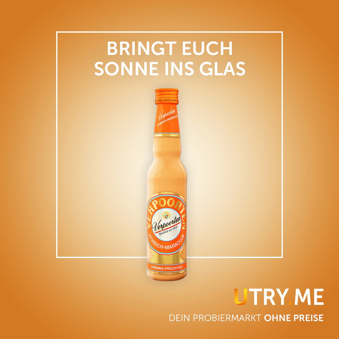 Genieß den Sommer mit der cremig-fruchtigen Eierlikörvariante VERPOORTEN PFIRSICH-MARACUJA.☀️
Ob mit guten Freunden bei einer Gartenparty, bei genussvollen Augenblicken mit der Familie oder bei unbeschwerten Momenten am Abend mit euren Liebsten.

#utryme #verpoorten #eierlikör